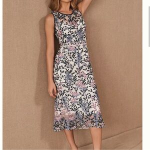 NWT Marchesa Sleeveless Floral Dress Size 4